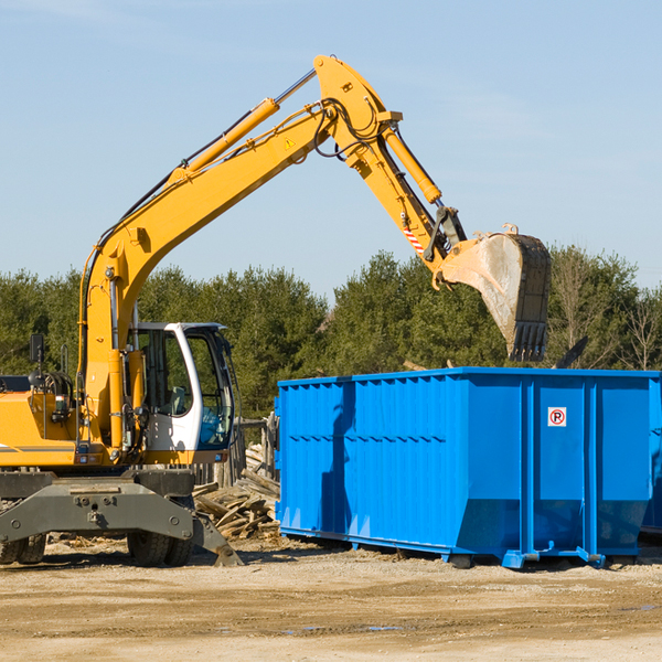 are there any restrictions on where a residential dumpster can be placed in Sanderson Florida